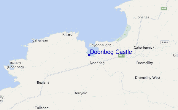 mapa de ubicación de Doonbeg Castle