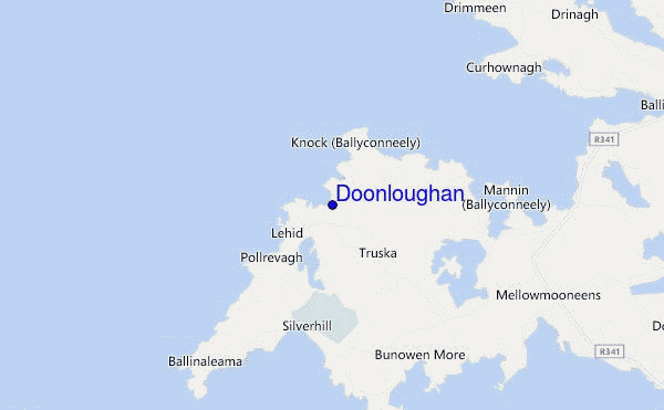 mapa de ubicación de Doonloughan