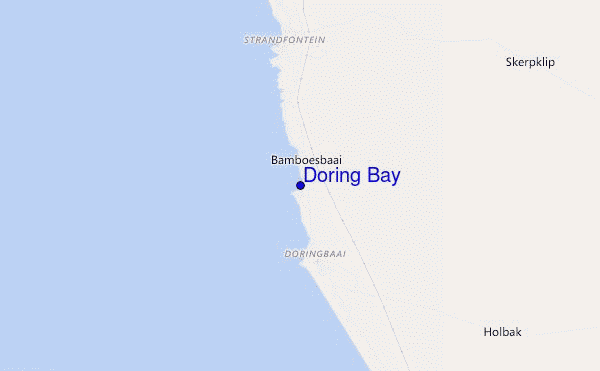 mapa de ubicación de Doring Bay
