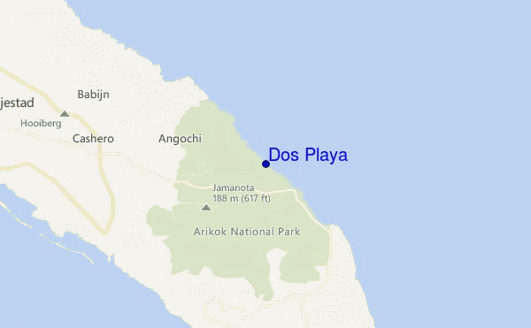 mapa de ubicación de Dos Playa