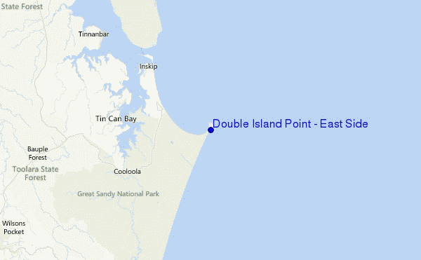 Double Island Point - East Side Location Map