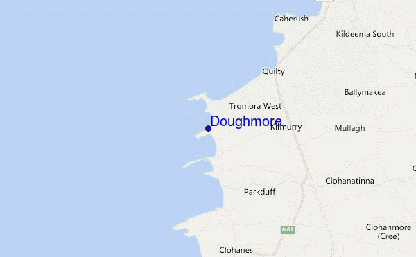 mapa de ubicación de Doughmore