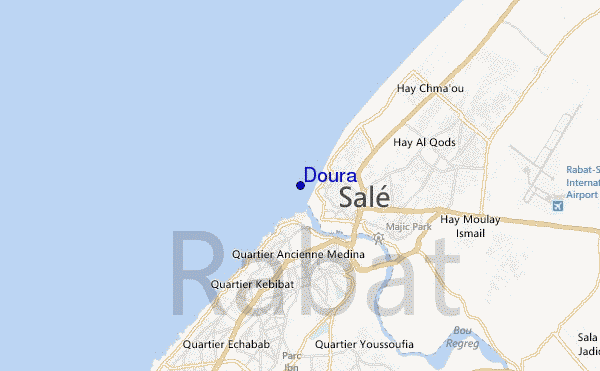 mapa de ubicación de Doura