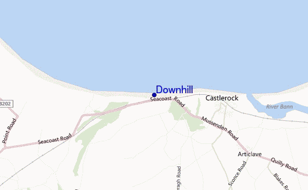 mapa de ubicación de Downhill