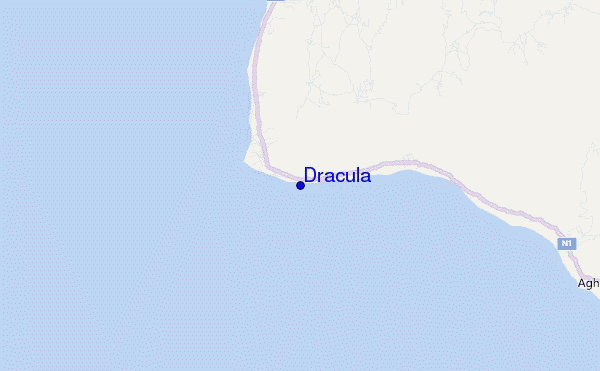 mapa de ubicación de Dracula