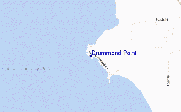 mapa de ubicación de Drummond Point