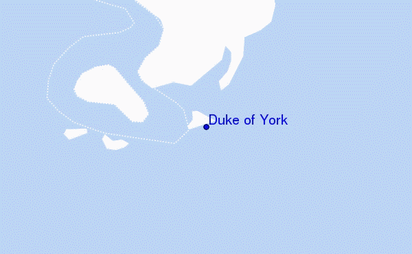mapa de ubicación de Duke of York