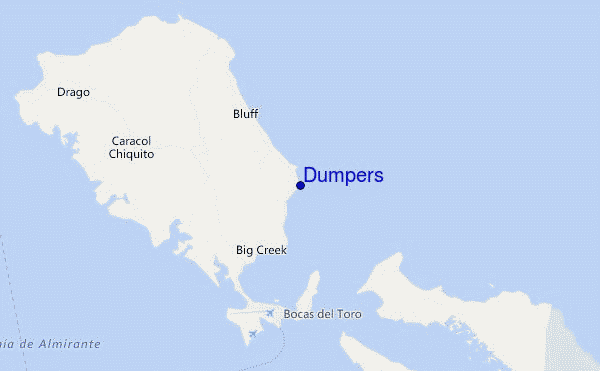 mapa de ubicación de Dumpers