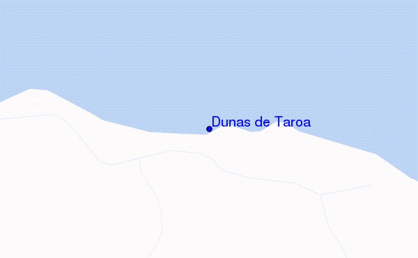 mapa de ubicación de Dunas de Taroa