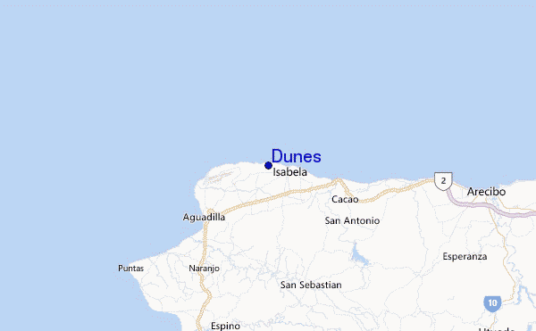 Dunes Location Map