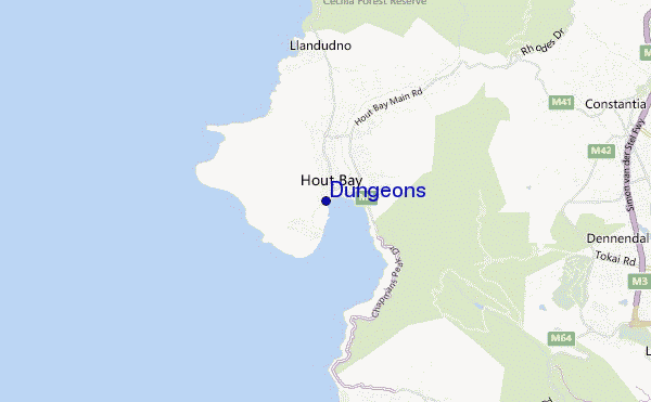 mapa de ubicación de Dungeons
