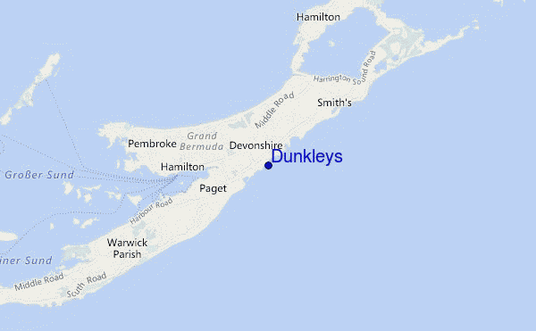 mapa de ubicación de Dunkleys