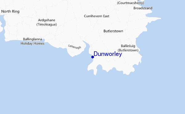 mapa de ubicación de Dunworley