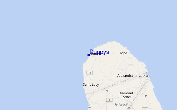 mapa de ubicación de Duppys