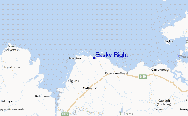 Easky Right Location Map