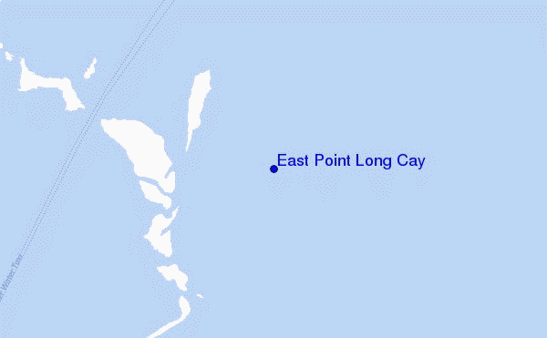 mapa de ubicación de East Point Long Cay
