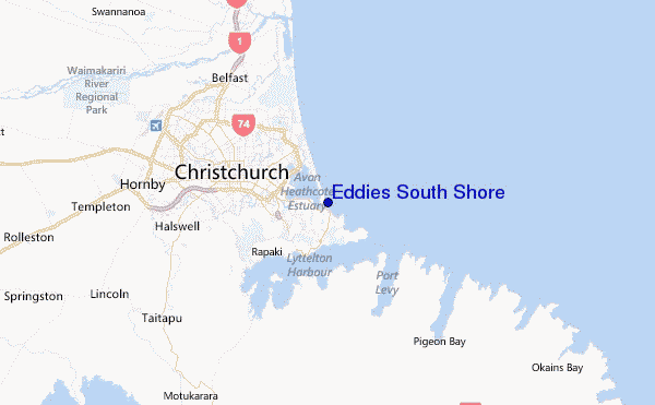 Eddies South Shore Location Map