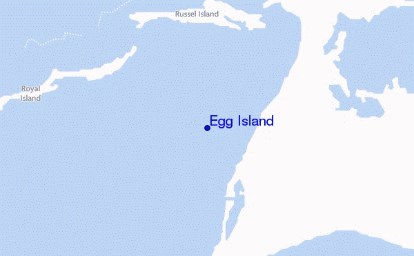 mapa de ubicación de Egg Island