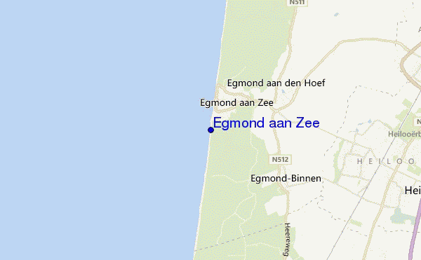 mapa de ubicación de Egmond aan Zee