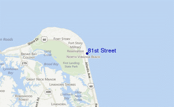 mapa de ubicación de 81st Street