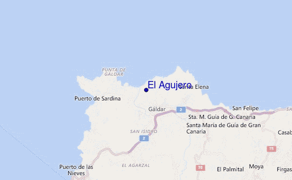 mapa de ubicación de El Agujero