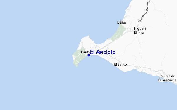 mapa de ubicación de El Anclote