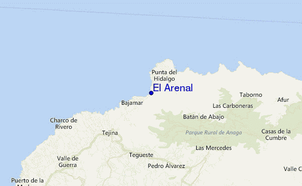 mapa de ubicación de El Arenal