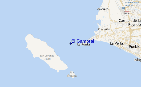 mapa de ubicación de El Camotal