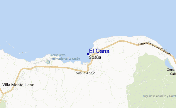 mapa de ubicación de El Canal