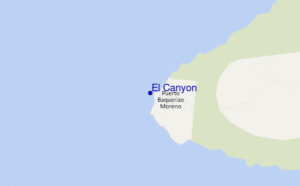 mapa de ubicación de El Canyon