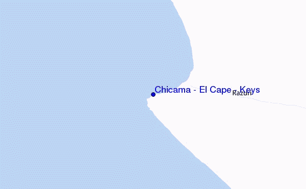 mapa de ubicación de Chicama - El Cape / Keys