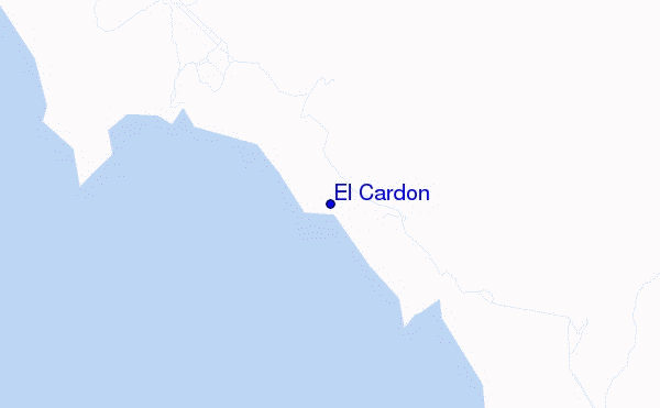 mapa de ubicación de El Cardon