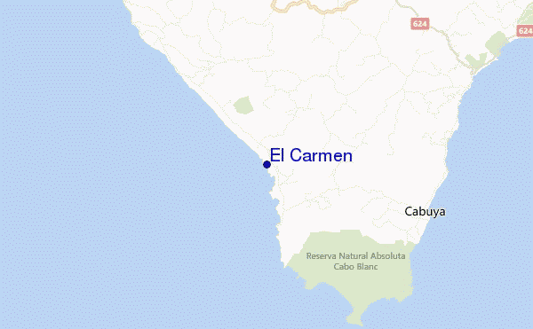 mapa de ubicación de El Carmen