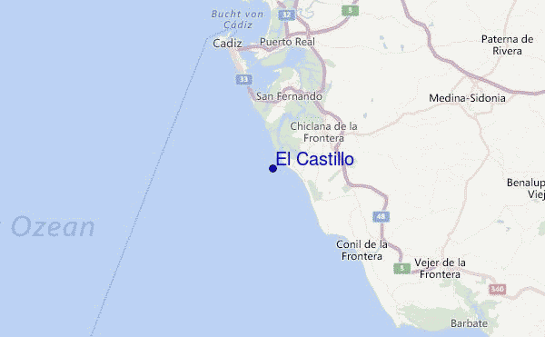 El Castillo Location Map
