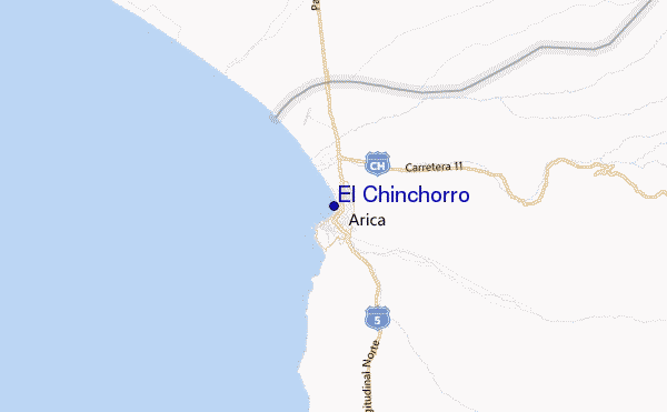 El Chinchorro Location Map