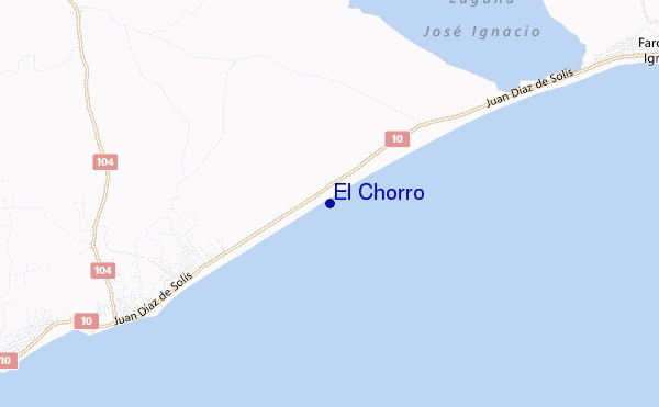mapa de ubicación de El Chorro