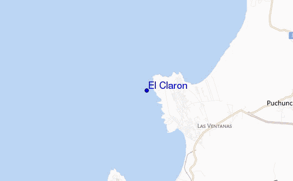 mapa de ubicación de El Claron