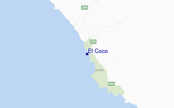 mapa de ubicación de El Coco
