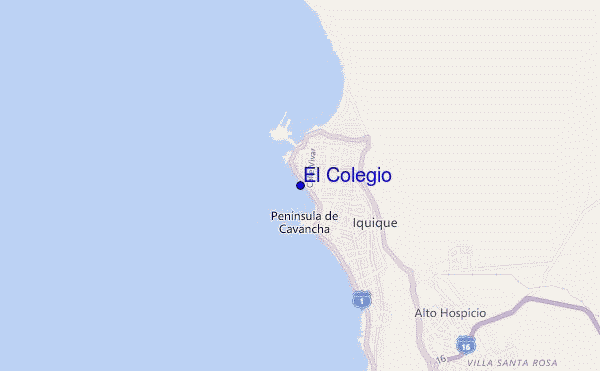 mapa de ubicación de El Colegio