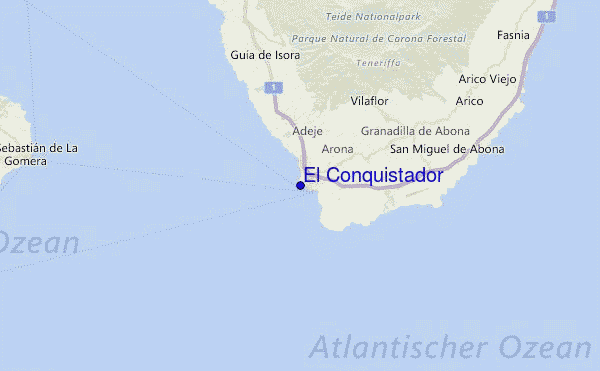 El Conquistador Location Map