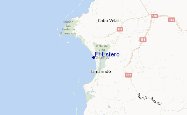 mapa de ubicación de El Estero