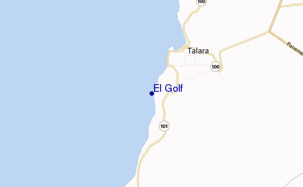 mapa de ubicación de El Golf