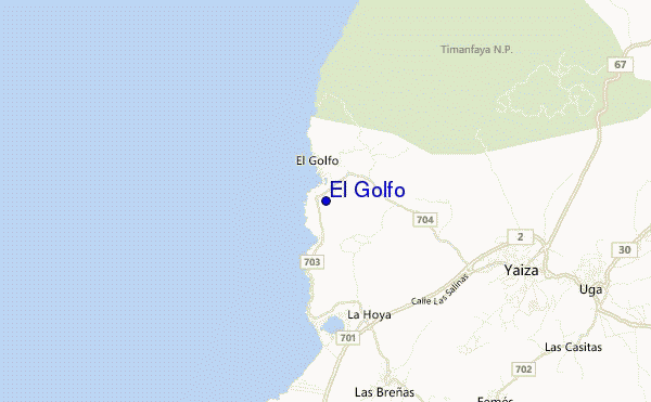 mapa de ubicación de El Golfo