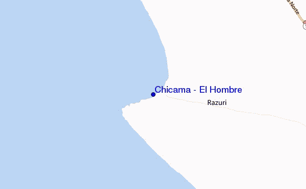 mapa de ubicación de Chicama - El Hombre