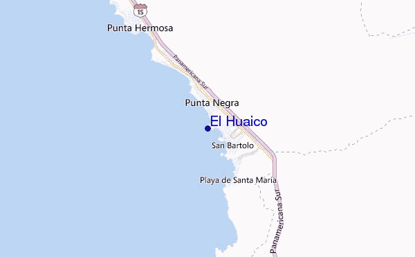 mapa de ubicación de El Huaico