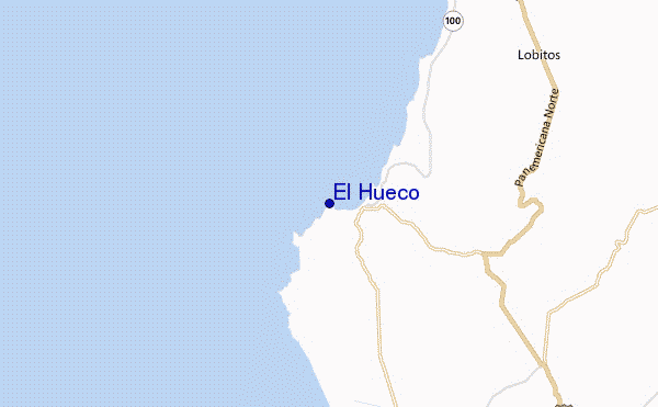 mapa de ubicación de El Hueco