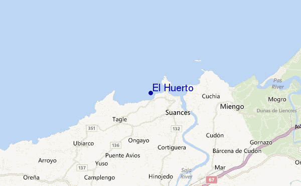 mapa de ubicación de El Huerto