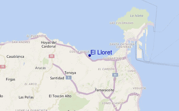 mapa de ubicación de El Lloret