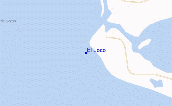 mapa de ubicación de El Loco