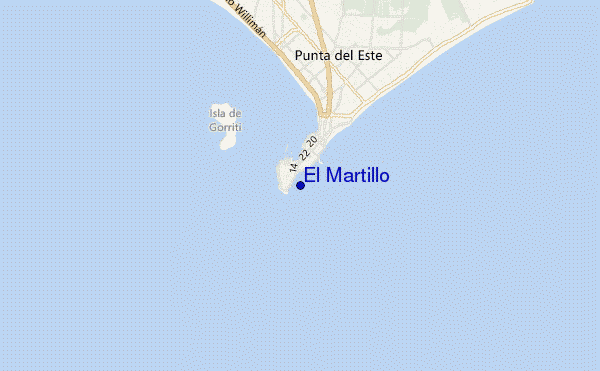 mapa de ubicación de El Martillo